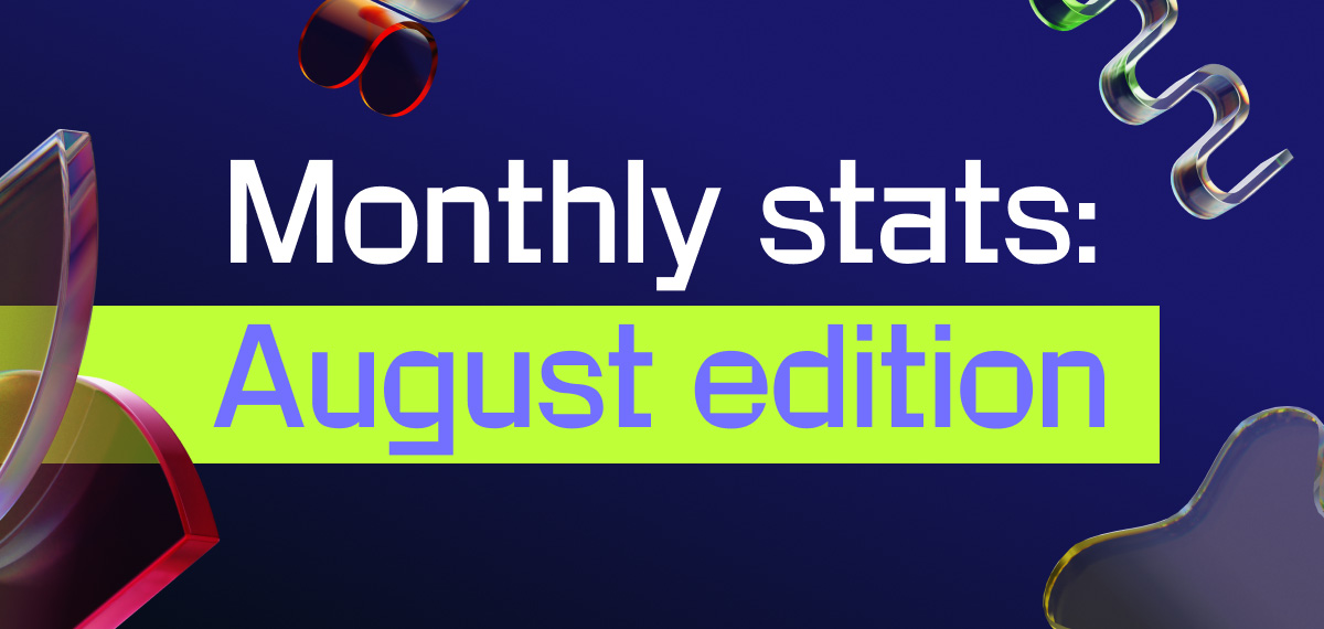 Monthly stats: August edition